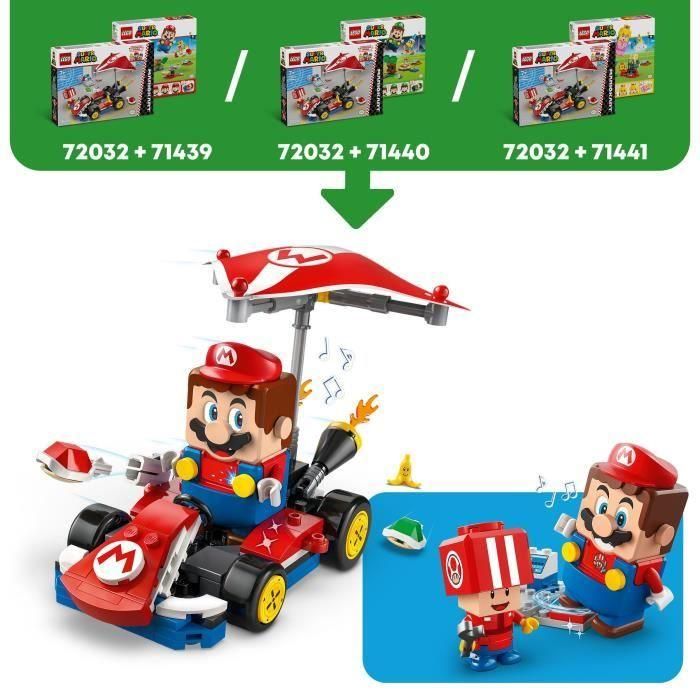 LEGO 72032 Super Mario: Mario Kart - Kart estándar Coche de juguete para niños de 7 años en adelante 2