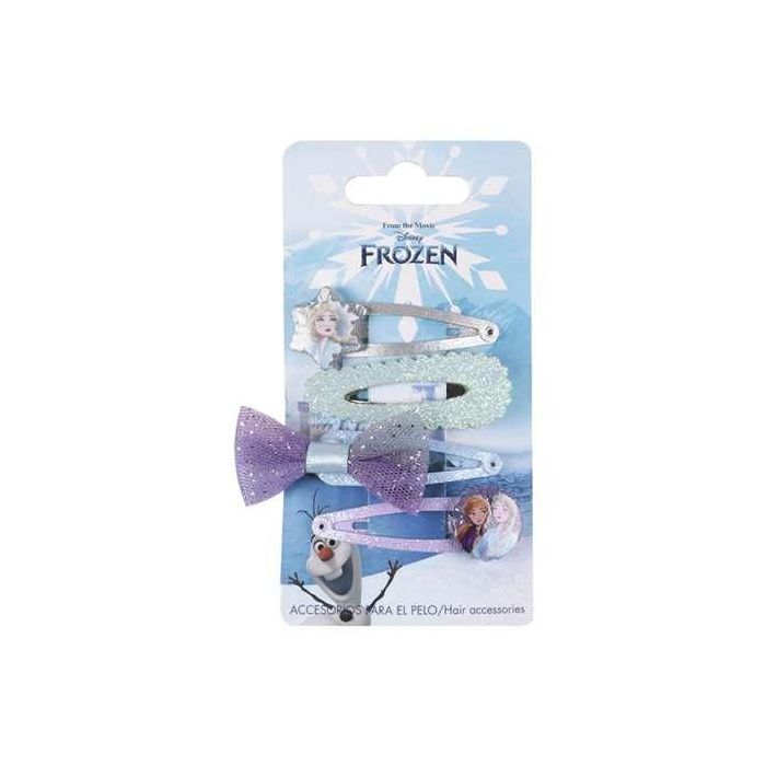 Accesorios pelo clips 4 piezas frozen 6.5 x 12.5 x 1.0 cm