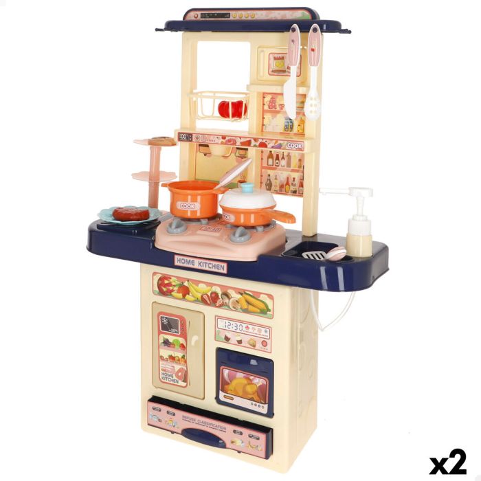 Cocina de Juguete Colorbaby 46 X 64 X 19 CM 11 Piezas (2 Unidades)