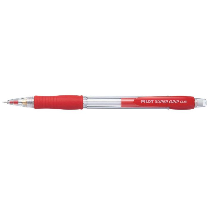 Portaminas Pilot Super Grip Rojo 0,5 mm Sujecion De Caucho 12 unidades 1