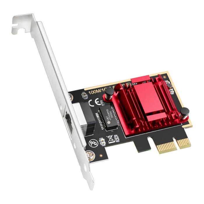 Cudy Tarjeta de Red PCI Express 2.5 Gbps PE25 Adaptador LAN Cableado 1