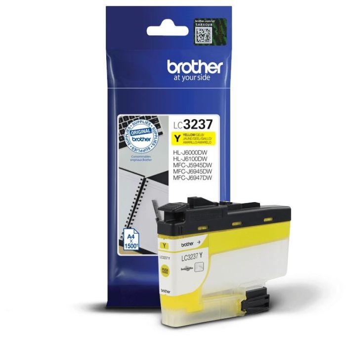 BROTHER Cartucho de tinta amarillo LC3237Y 1