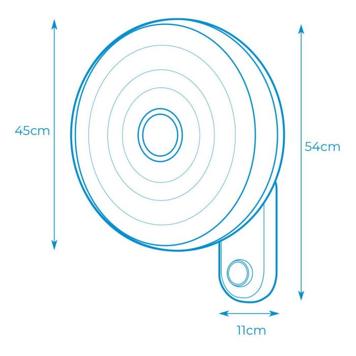 Ventilador pared 55w 40cm edm 2