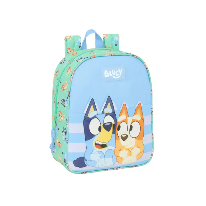 Safta Mochila guarderia adaptable a carro Bluey "Sisters" 22x27x10 cm 0 Safta Mochila guarderia adaptable a carro Bluey "Sisters" 22x27x10 cm 0