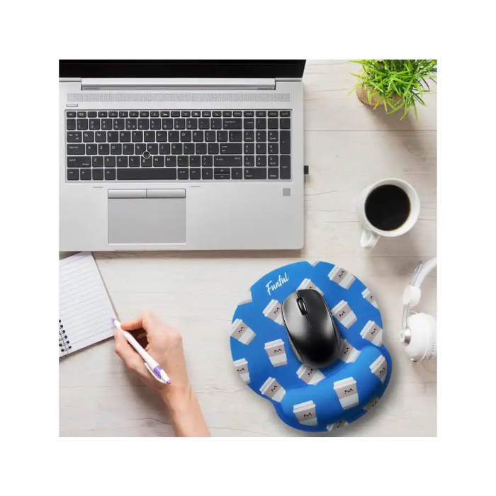 Wondee Alfombrilla de ratón ergonómica de gel funful, antideslizante, 250x230 mm 4