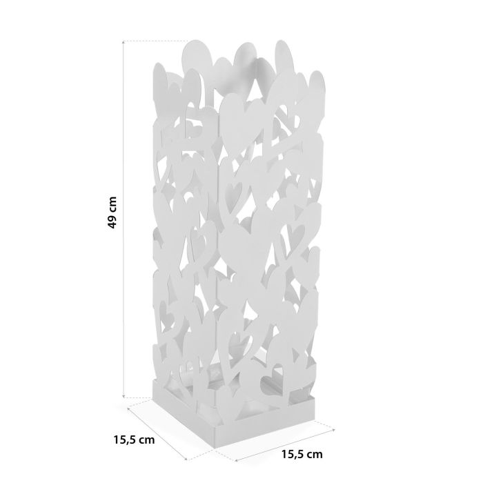 Paragüero Blanco Kamira Versa 15X49CM (2 Unidades) 3 Paragüero Blanco Kamira Versa 15X49CM (2 Unidades) 3
