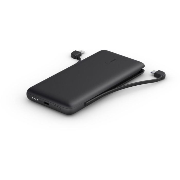 Belkin Cargador Portátil Power Bank 10.000 mAh Power Delivery con Cable USB-C y Lightning para Carga de Móviles y Dispositivos 1