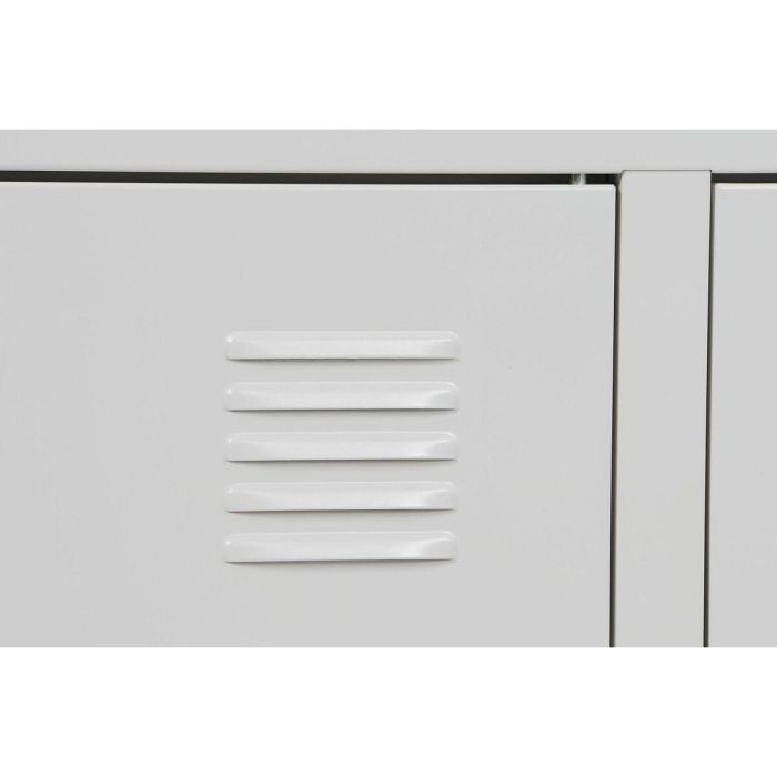 Mueble de TV Home ESPRIT Blanco Metal 120 x 40 x 58 cm 5 Mueble de TV Home ESPRIT Blanco Metal 120 x 40 x 58 cm 5