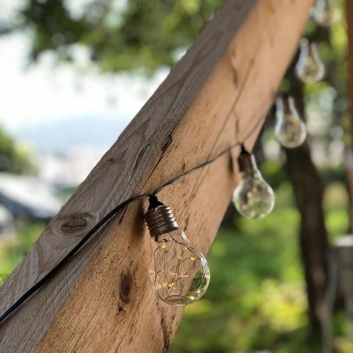 Lumisky LUM3760093542128 Guirnalda de Luz Solar Fantasy Star Solar, 3,75 m, 10 Micro Bombillas de Cobre, LED Blanco Cálido 2