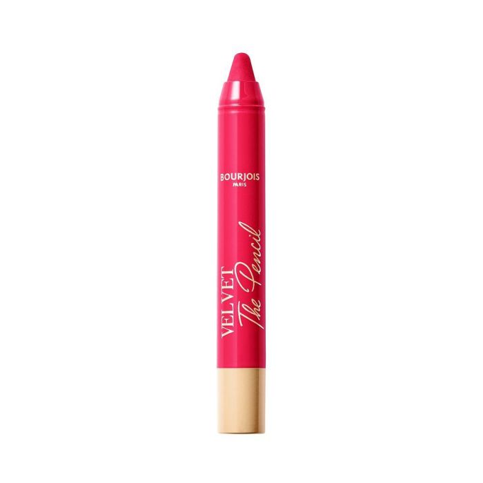 Bourjois VELVET THE PENCIL Lápiz Labial #06 Framboise Griffée 1.8 gr Vegano Resistente al Agua 1