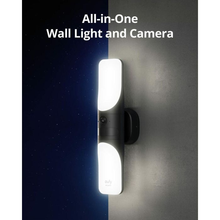 Eufy CAM S100 Cámara de Seguridad IP Exterior 2K 2048x1536 con Luz de Pared 1200 Lúmenes, Activada por Movimiento, Audio 2 Vías, IP65 10 Eufy CAM S100 Cámara de Seguridad IP Exterior 2K 2048x1536 con Luz de Pared 1200 Lúmenes, Activada por Movimiento, Audio 2 Vías, IP65 10