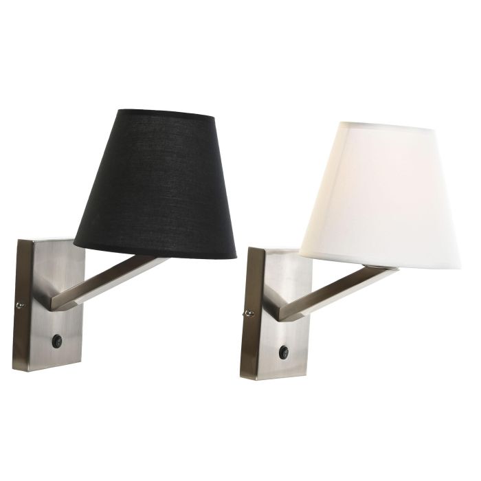 Lampara Aplique Moderno DKD Home Decor Blanco Negro 26 x 30 x 22 cm (2 Unidades) 2 Lampara Aplique Moderno DKD Home Decor Blanco Negro 26 x 30 x 22 cm (2 Unidades) 2
