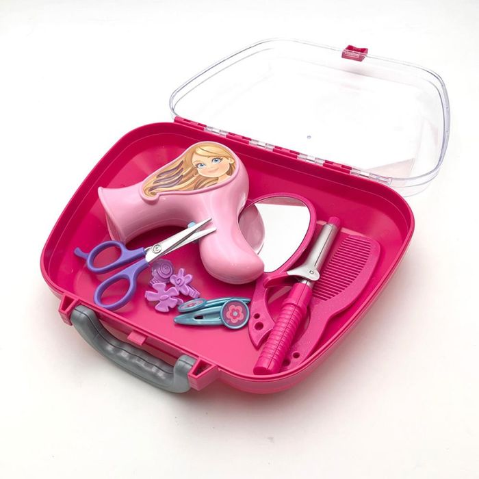 Tachan Set Salón de Peluquería en Maletín Transportable con Accesorios para Niños a Partir de 3 Años 2