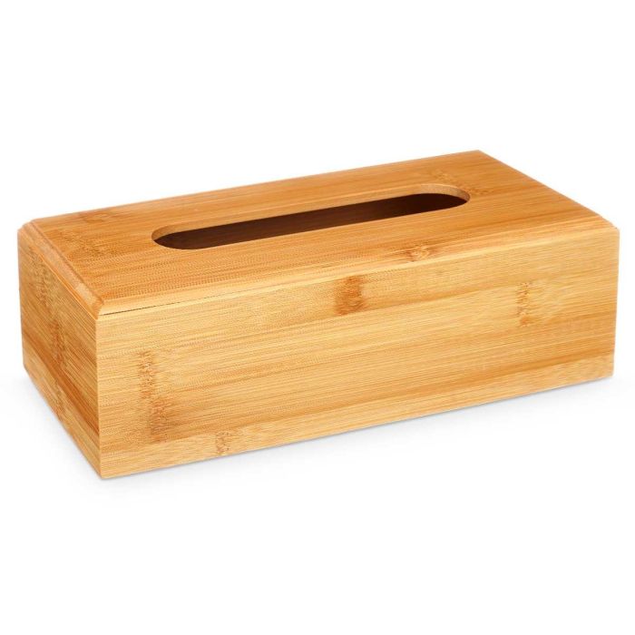 Caja Portapañuelos de Bambú Berilo 25x8x13 cm - Natural (12 Unidades) 1 Caja Portapañuelos de Bambú Berilo 25x8x13 cm - Natural (12 Unidades) 1