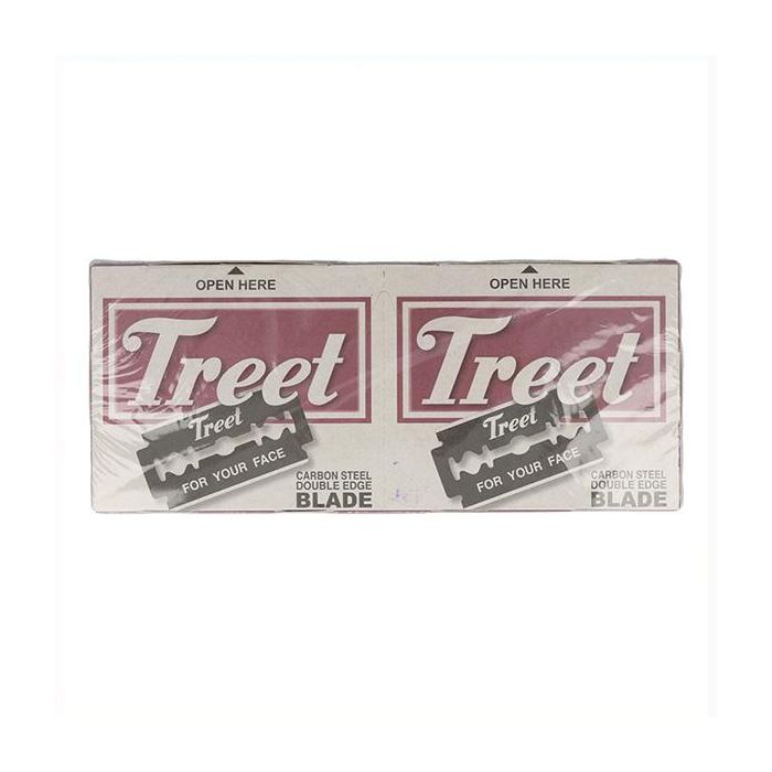 Treet Cuchillas de Acero al Carbono Desechables 200Pcs (10X20)