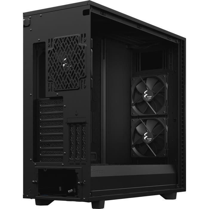 DISEÑO FRACTAL Define 7 XL Panel de vidrio templado transparente negro 3