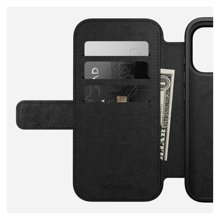 Nomad Modern Leather Folio para Apple iPhone 17 Pro - Funda con Cierre Magnético, 3 Bolsillos, Compatible con MagSafe y Carga Inalámbrica, Color Marrón 6 Nomad Modern Leather Folio para Apple iPhone 17 Pro - Funda con Cierre Magnético, 3 Bolsillos, Compatible con MagSafe y Carga Inalámbrica, Color Marrón 6