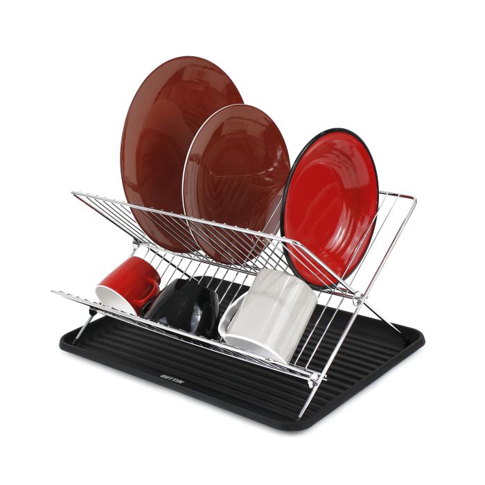 Escurreplatos de metal Quttin 43x32x23 cm (6 Unidades) 2 Escurreplatos de metal Quttin 43x32x23 cm (6 Unidades) 2