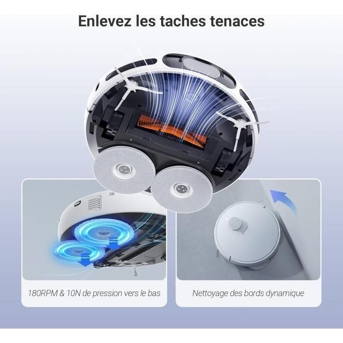 EZVIZ RS20 Pro - Robot aspirador con mopa - Cepillo lateral elevado - 7200 Pa - Limpieza con agua caliente a 60 °C 3 EZVIZ RS20 Pro - Robot aspirador con mopa - Cepillo lateral elevado - 7200 Pa - Limpieza con agua caliente a 60 °C 3