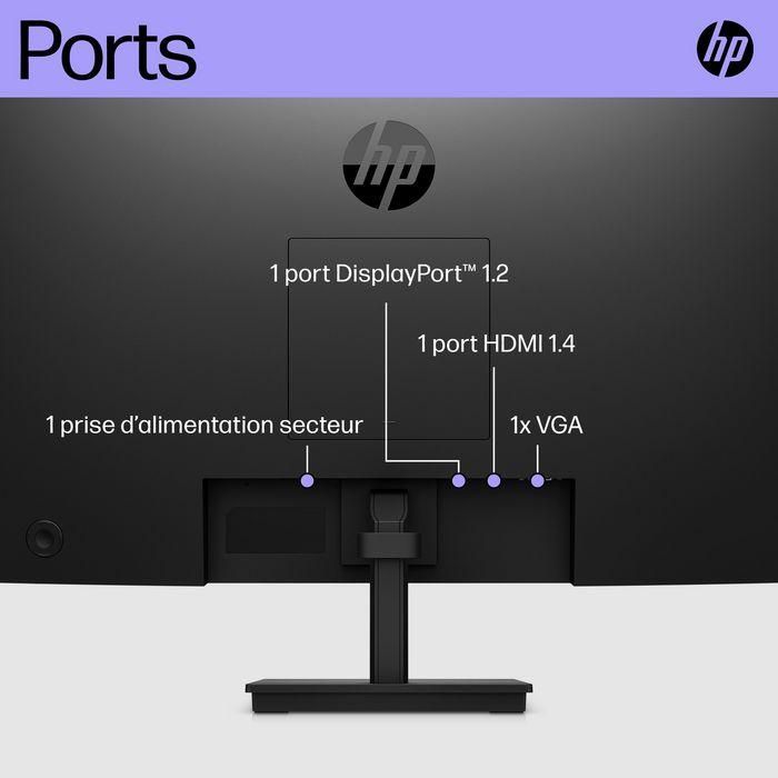 HP V24i G5 Monitor FHD de 23.8 Pulgadas (60.5 cm), Pantalla Nítida para Productividad Diaria en Oficina y Estudio, Diseño Elegante 10