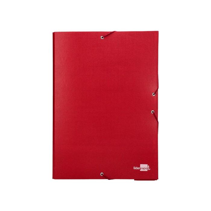 Carpeta Proyectos Liderpapel Folio Lomo 90 mm Carton Forrado Roja 1