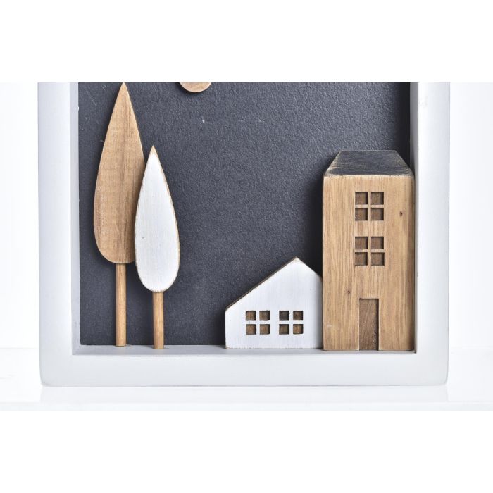 DKD Home Decor Set 4 Casitas Decorativas Urban Madera Blanco Marrón 3.5x15x15 cm 2 DKD Home Decor Set 4 Casitas Decorativas Urban Madera Blanco Marrón 3.5x15x15 cm 2