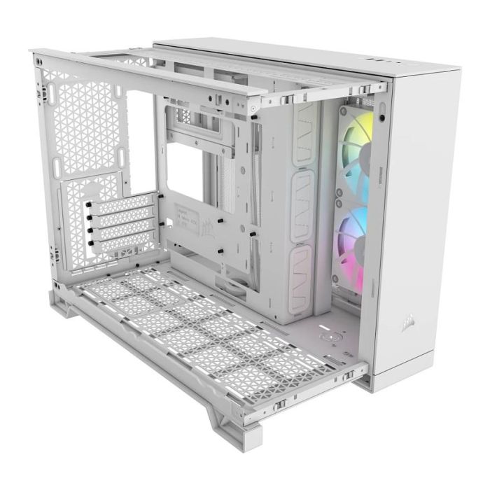 Corsair 2500X RGB Midi Tower mATX Gaming Gehäuse Blanco 4