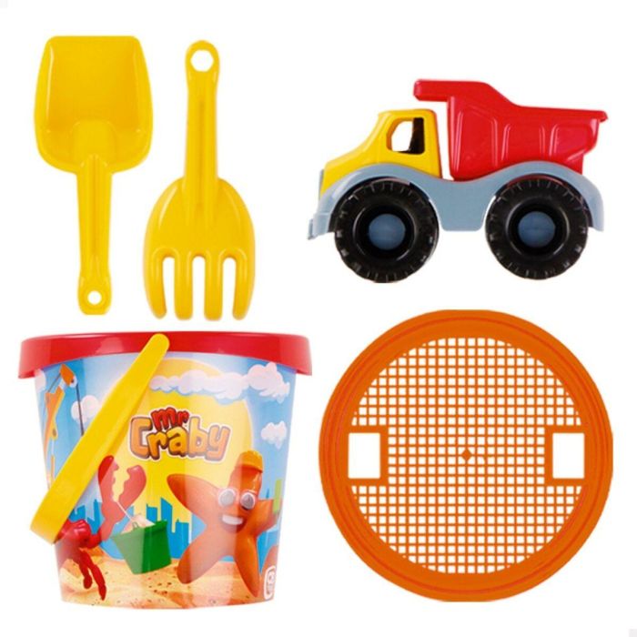 Set de Juguetes de Playa Colorbaby Ø 18 cm Polipropileno (16 Unidades) 2