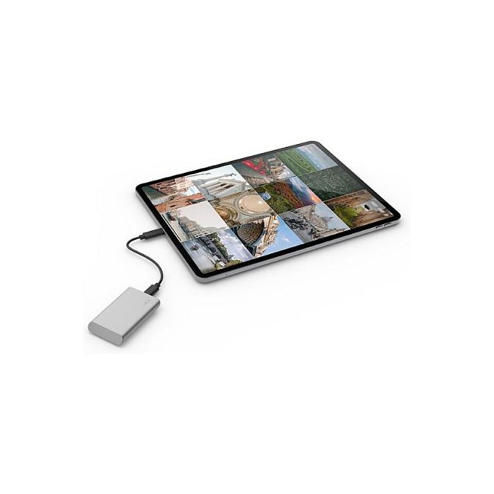 LaCie STKS1000400 Disco Duro Externo Portátil 1TB SSD NVMe USB Tipo C 3.2 Gen 2 Plata 1050 MB/s