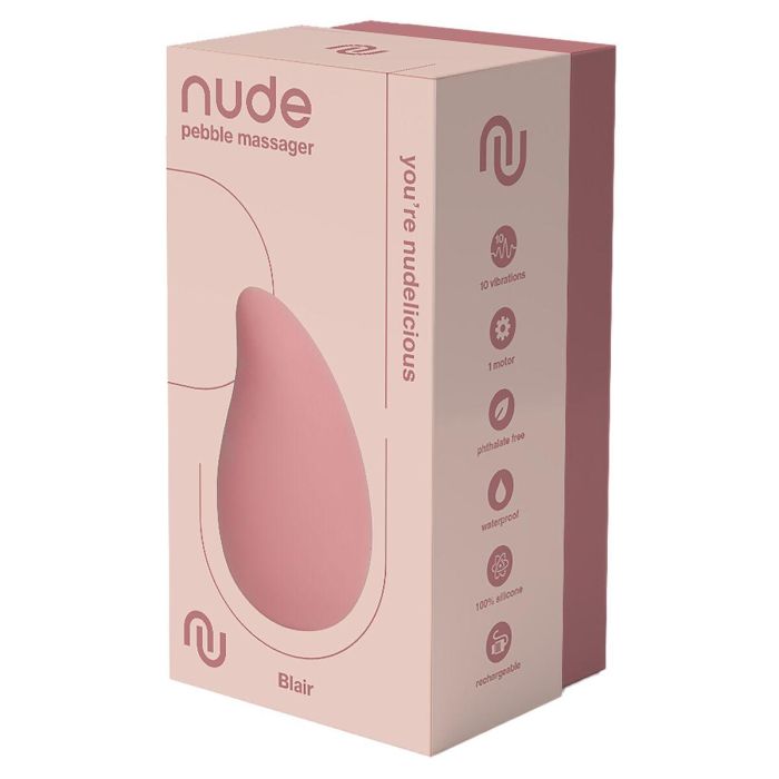 Mini Vibrador Dream Toys Nude Blair Pebble Rojo 1 Mini Vibrador Dream Toys Nude Blair Pebble Rojo 1