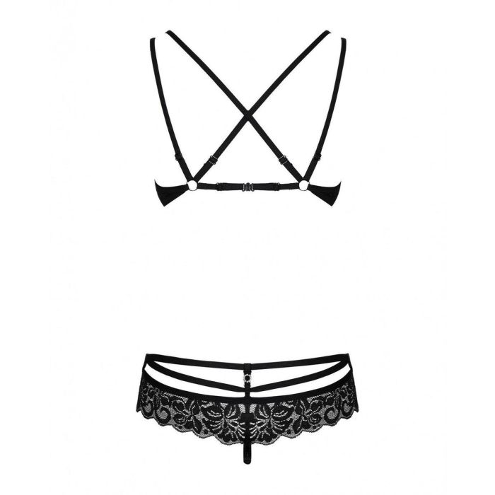 Conjunto de Lencería Obsessive 860 Negro L/XL 1 Conjunto de Lencería Obsessive 860 Negro L/XL 1