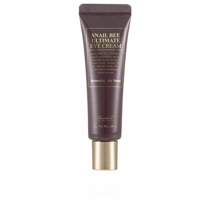 Benton Snail Bee Ultimate Contorno de Ojos Crema Rejuvenecedora y Antiarrugas con Baba de Caracol, Veneno de Abeja y Ácido Hialurónico 30g