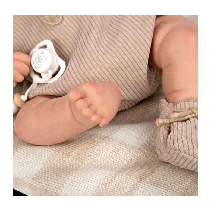 Muñecas Arias Muñeco Reborn Ruben c/cojin, Cuerpo Blando 45 cm 5