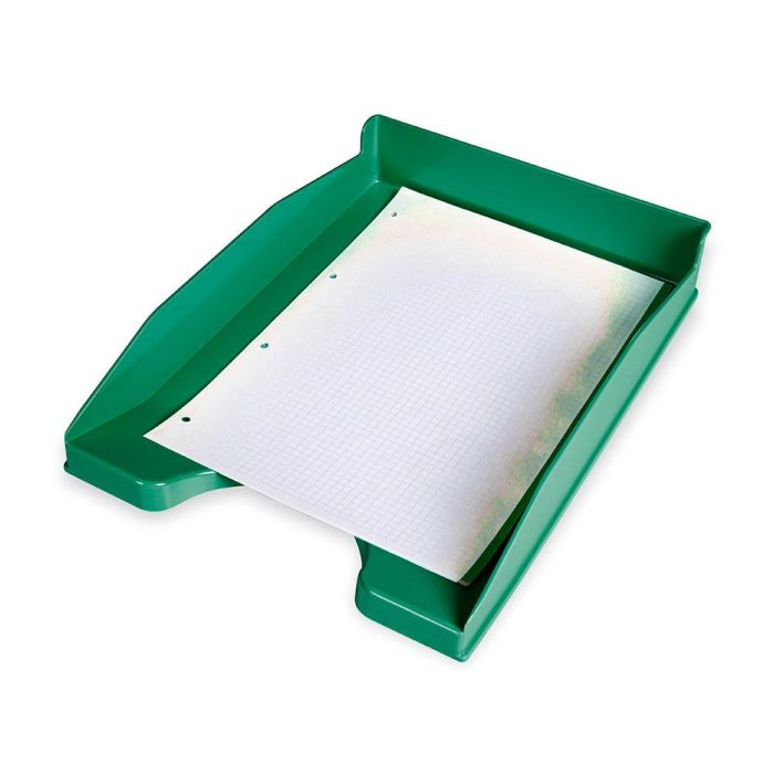 Bandeja Sobremesa Plastico Q-Connect Verde Opaco 240x70x340 mm 3