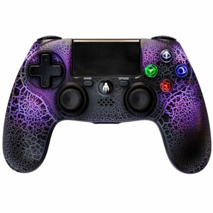 Mando Gaming Inalámbrico Indeca RGB T-REX Morado PlayStation 4