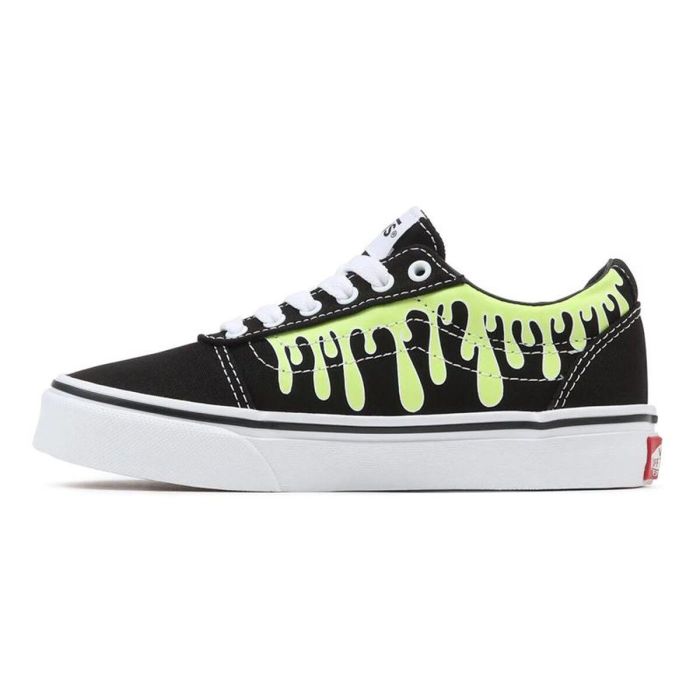 Zapatillas Casual Niño Vans Ward Verde Gotas Negro 37 4