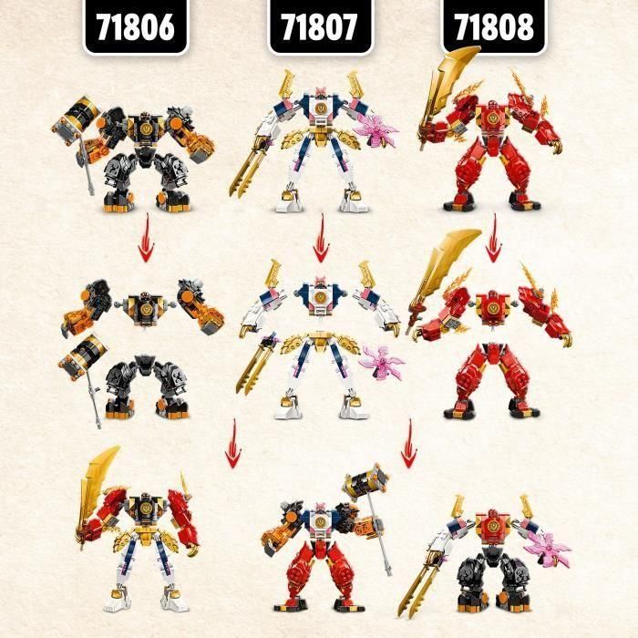 LEGO 71806 NINJAGO Robot Elemental de Cole de la Tierra, Juguete con 2 Personajes que Incluye una Minifigura de Cole, Regalo Ninja 3 LEGO 71806 NINJAGO Robot Elemental de Cole de la Tierra, Juguete con 2 Personajes que Incluye una Minifigura de Cole, Regalo Ninja 3