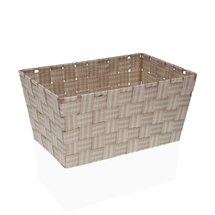 Cesta Grande Beige VERSA 20x15x30 cm - Textil (4 Unidades) Cesta Grande Beige VERSA 20x15x30 cm - Textil (4 Unidades)
