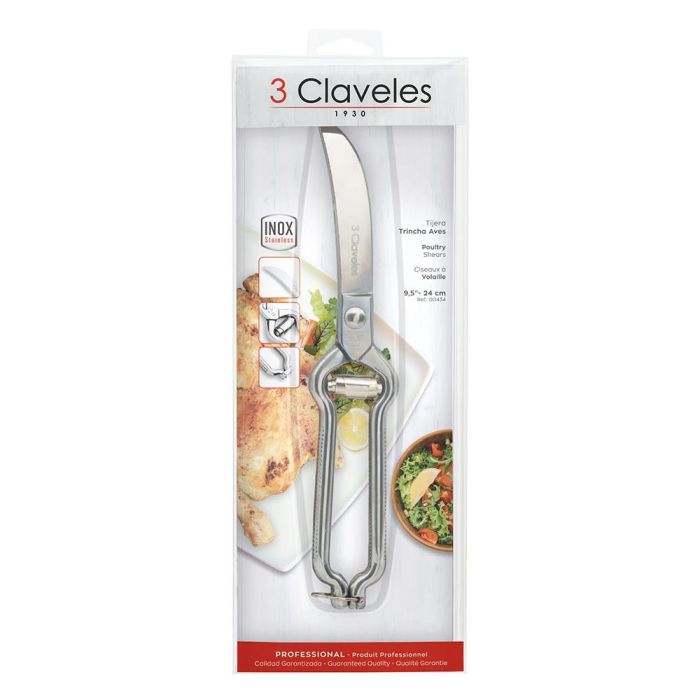 Tijera trincha aves de acero inoxidable de 24 cm 1