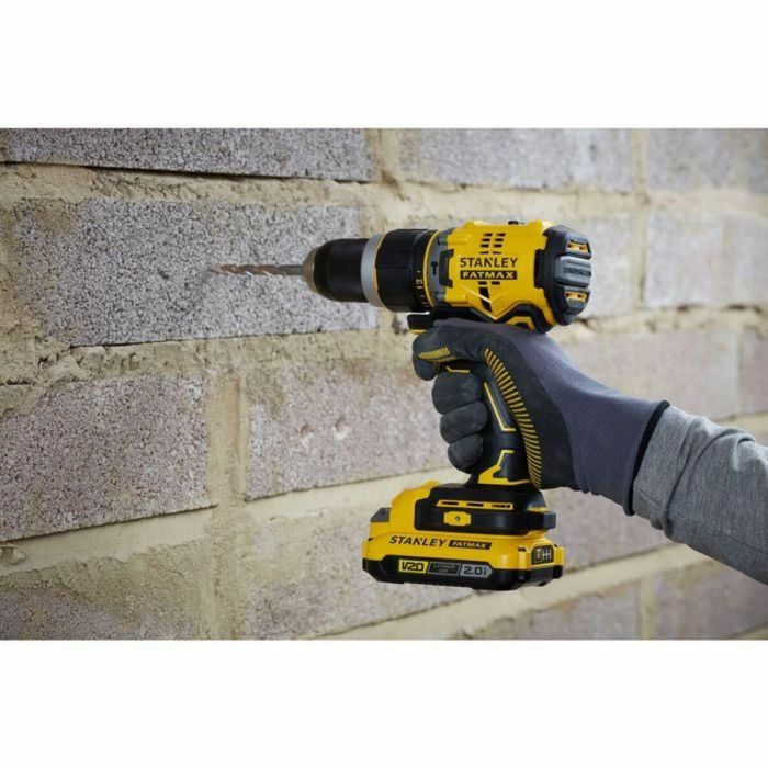 Stanley - Taladro atornillador de impacto V20 80 Nm BRUSHLESS - Litio 18V - 2 baterías 4A - SFMCD721M2K-QW 2