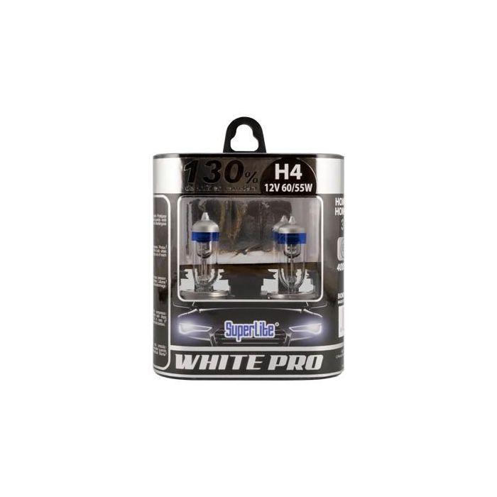 Bombilla para Automóvil Superlite White Pro H4 12V 55/60W 4000K 37R/E4 3 Bombilla para Automóvil Superlite White Pro H4 12V 55/60W 4000K 37R/E4 3