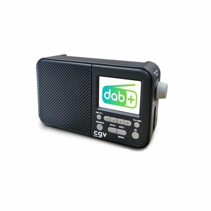 Radio portátil DAB+ y FM - CGV - DR7+ - Pantalla a color TFT de 2,4" - Toma de auriculares - Ecoconsumo 3 Radio portátil DAB+ y FM - CGV - DR7+ - Pantalla a color TFT de 2,4" - Toma de auriculares - Ecoconsumo 3