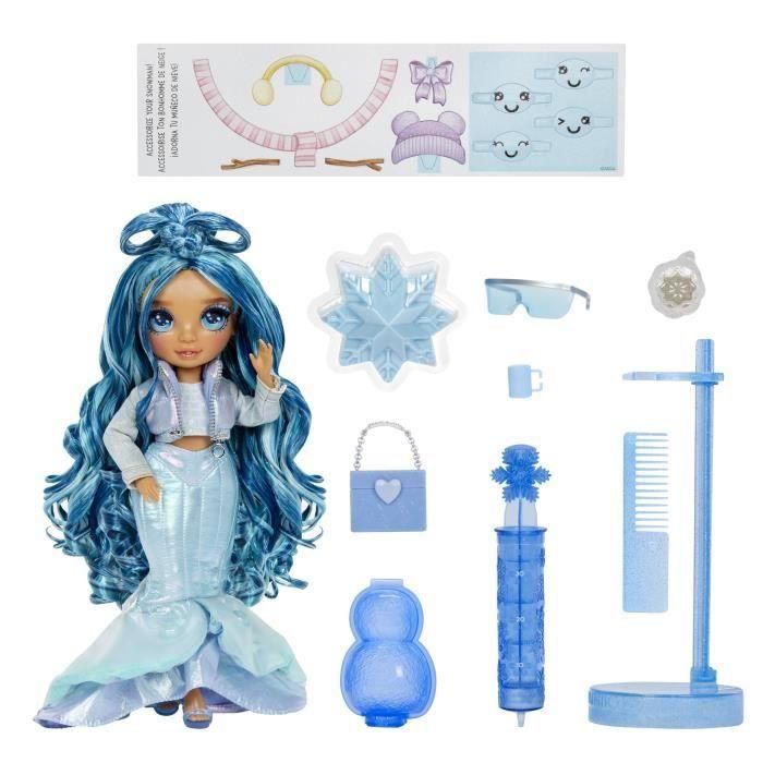 Rainbow High LIT35051120834 Winter Wonderland Muñeca de Moda Azul - Set para Revelar Color y Crear Muñeco de Nieve - Juguete Niñas 4+ Años 5 Rainbow High LIT35051120834 Winter Wonderland Muñeca de Moda Azul - Set para Revelar Color y Crear Muñeco de Nieve - Juguete Niñas 4+ Años 5