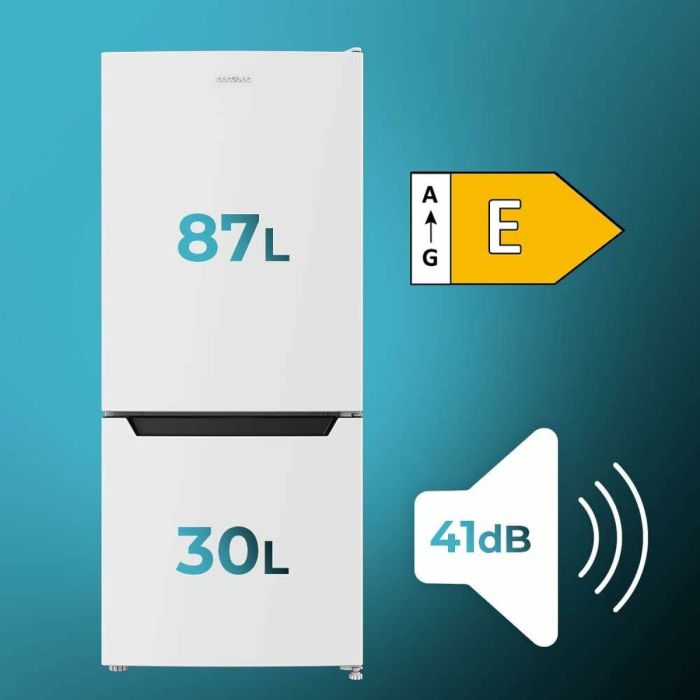 Frigorífico combinado Cecotec Bolero CoolMarket Combi 117 DF 117 L Blanco 3 Frigorífico combinado Cecotec Bolero CoolMarket Combi 117 DF 117 L Blanco 3