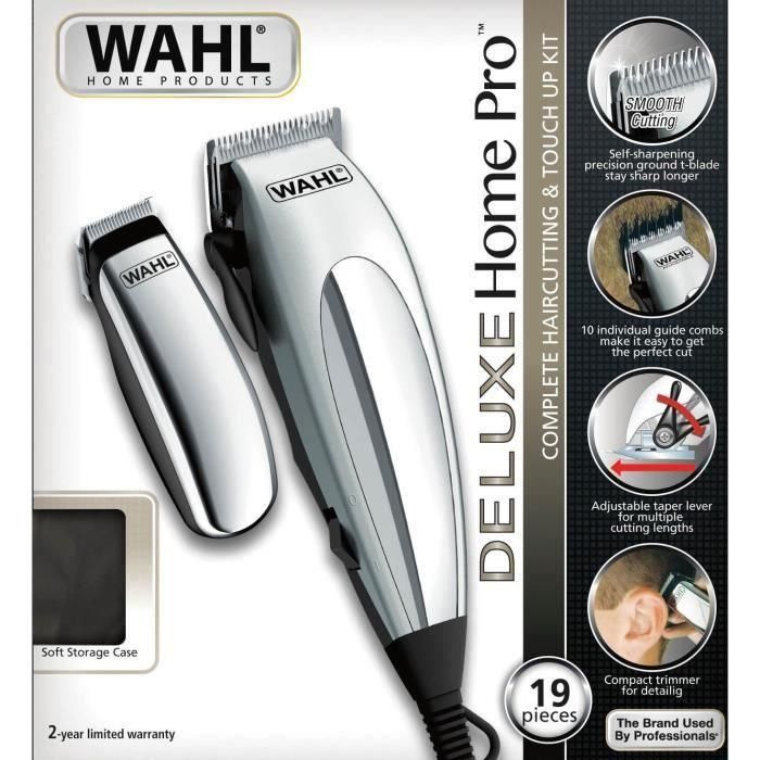 Wahl Cortapelos y Recortadora de Precisión Deluxe HomePro 79305-1316 - 3-25mm, Cuchillas Autoafilables, Accesorio Precisión 1 Wahl Cortapelos y Recortadora de Precisión Deluxe HomePro 79305-1316 - 3-25mm, Cuchillas Autoafilables, Accesorio Precisión 1