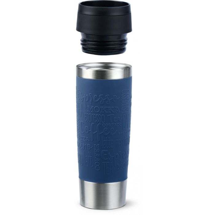 Emsa TRAVEL MUG Classic Grande Thermobecher (dunkelblau/edelstahl, 0,5 Liter) 2 Emsa TRAVEL MUG Classic Grande Thermobecher (dunkelblau/edelstahl, 0,5 Liter) 2