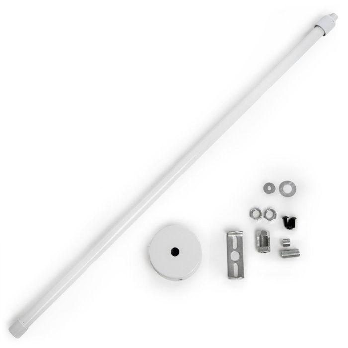 Barra Suspensión Extensible Carril Focos LED 50 ► 100Cm - Blanco Barra Suspensión Extensible Carril Focos LED 50 ► 100Cm - Blanco