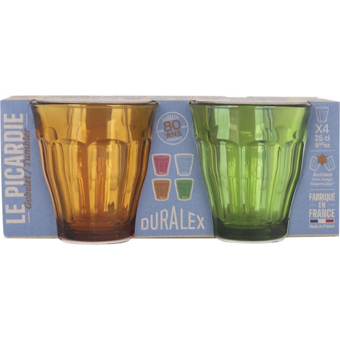 Set 4 Vasos 25Cl 4 Colores "Picardie" (12 Cajas) 1 Set 4 Vasos 25Cl 4 Colores "Picardie" (12 Cajas) 1