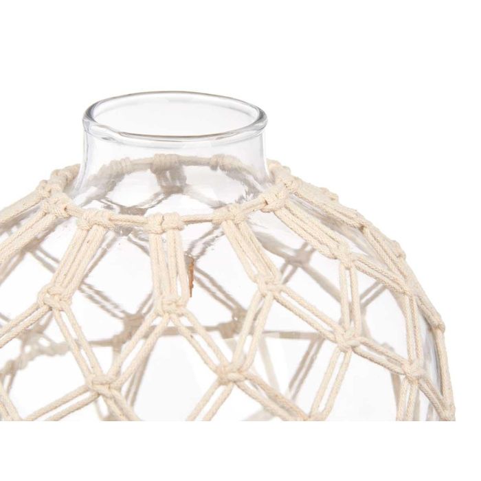Esfera Vidrio Cuerda Blanca Med Giftdecor 18X20CM (6 Unidades) 2 Esfera Vidrio Cuerda Blanca Med Giftdecor 18X20CM (6 Unidades) 2