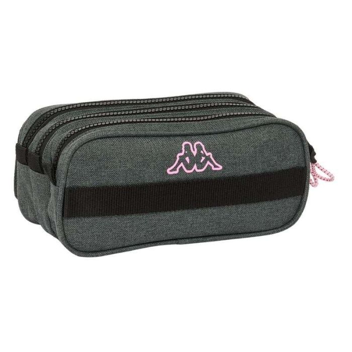 Portatodo Triple Kappa Silver pink Gris 21,5 x 10 x 8 cm 2 Portatodo Triple Kappa Silver pink Gris 21,5 x 10 x 8 cm 2